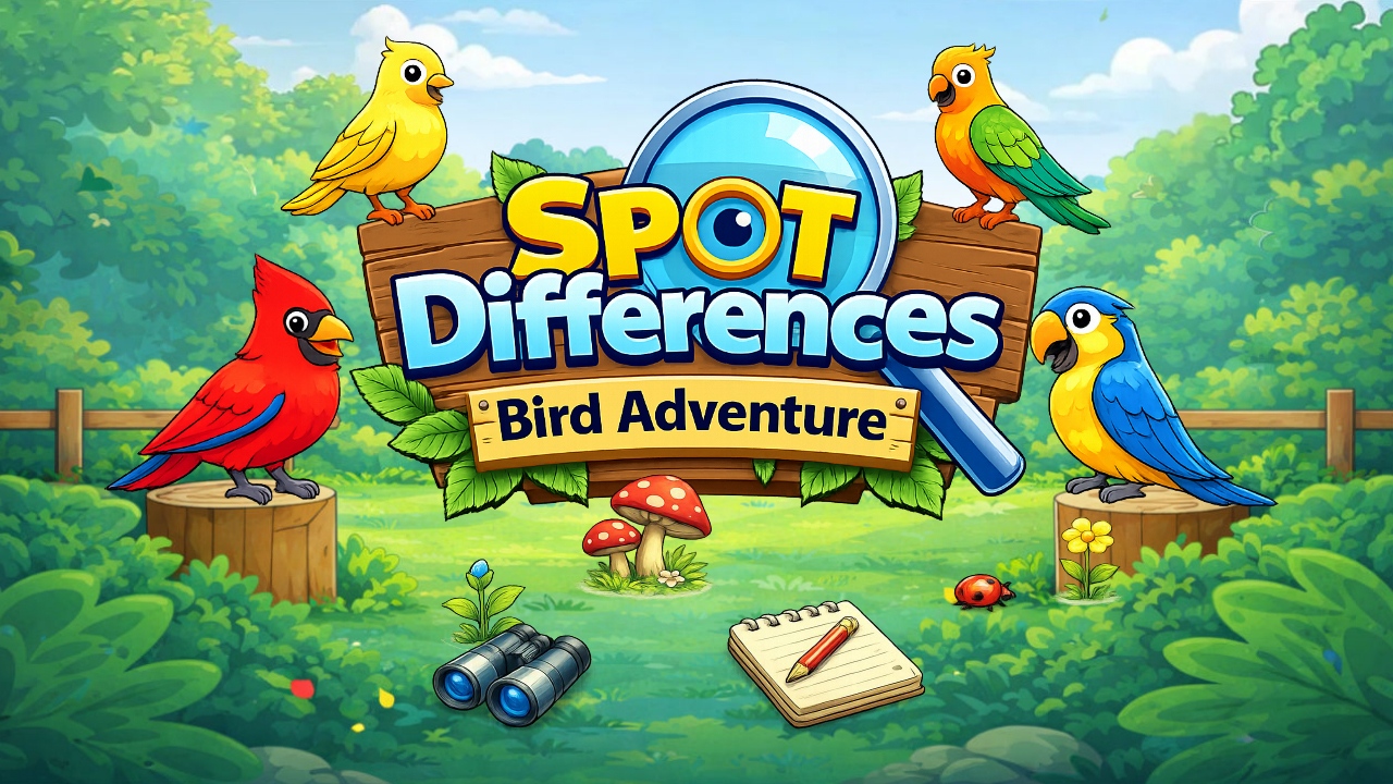 Spot Differences Bird Adventure